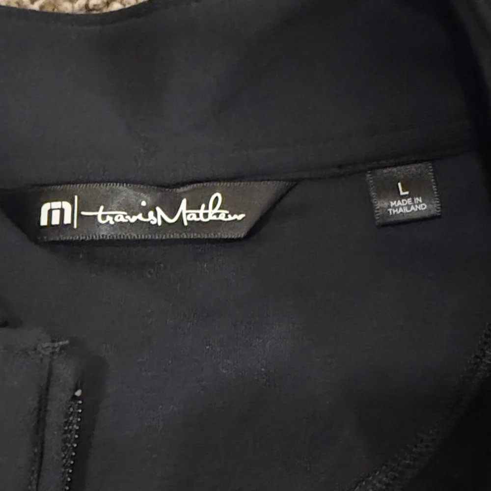 Men's Travis Matthew Black Wunderlust Full Zip Soft Jacket Size Large - Picture 2 of 8
